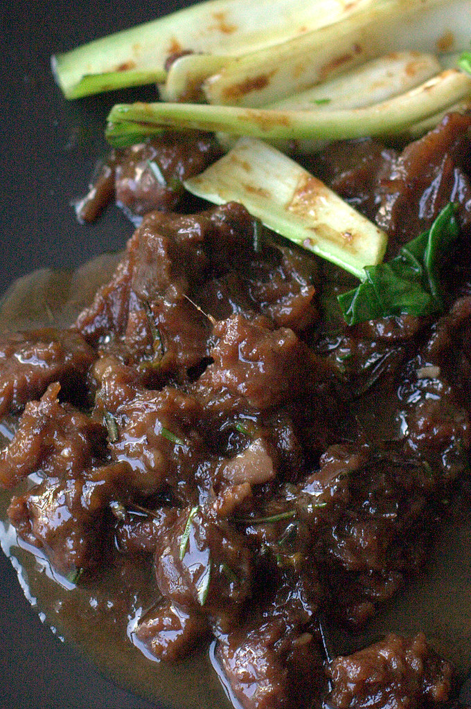 Beef, with kithul-rosemary