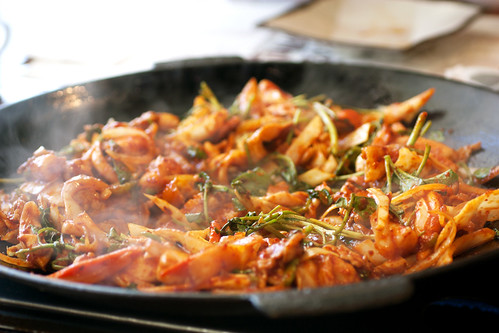 pork belly & squid @ chung dam dong
