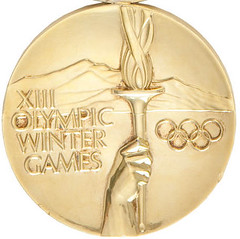 1980 Lake Placid Olympic Hockey gold medal obverse