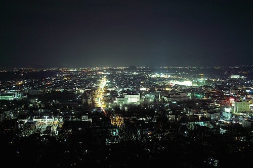 天童舞鶴山の夜景