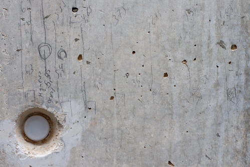 Texture: Concrete with Pencil Markings and Stud