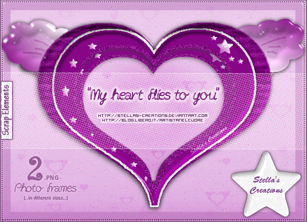 My heart flies to you - © Blog Stella's Creations: http://sc-artistanelcuore.blogspot.com
