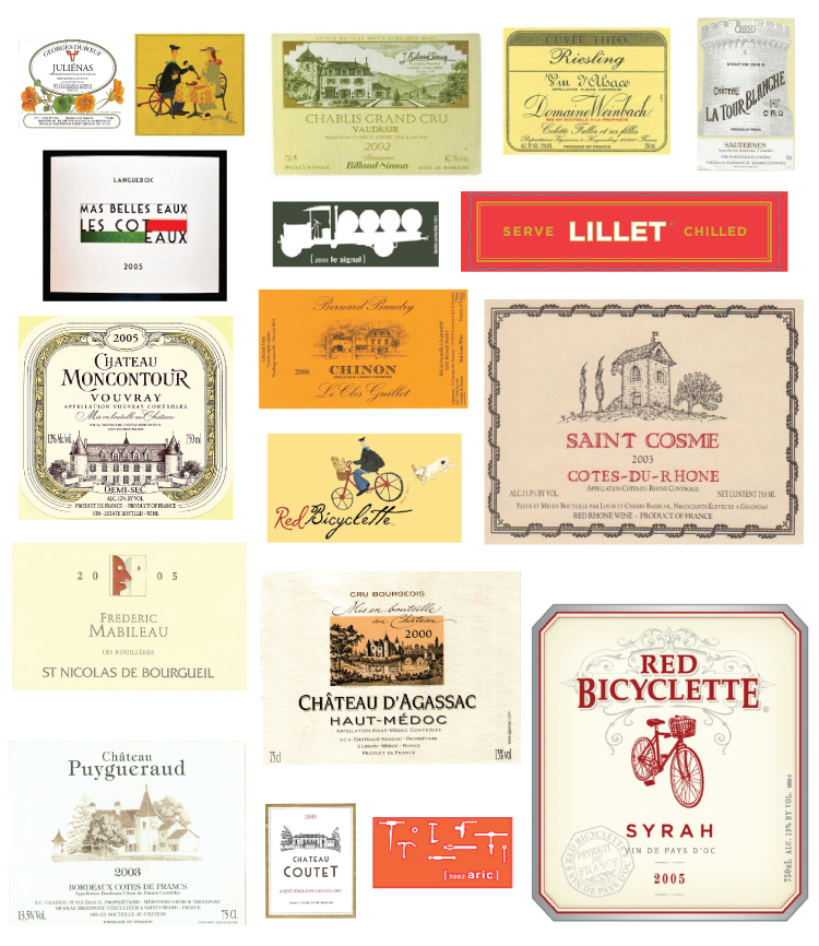 French Wine labels