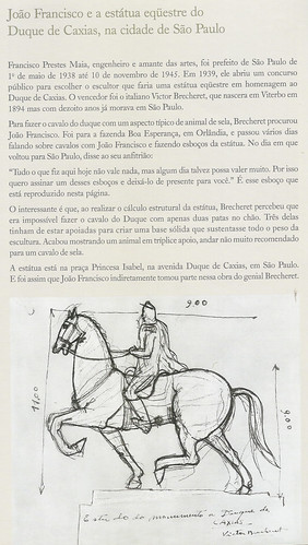 Estudo de Brecheret para o monumento a Caxias com a ajuda de joão francisco diniz junqueira