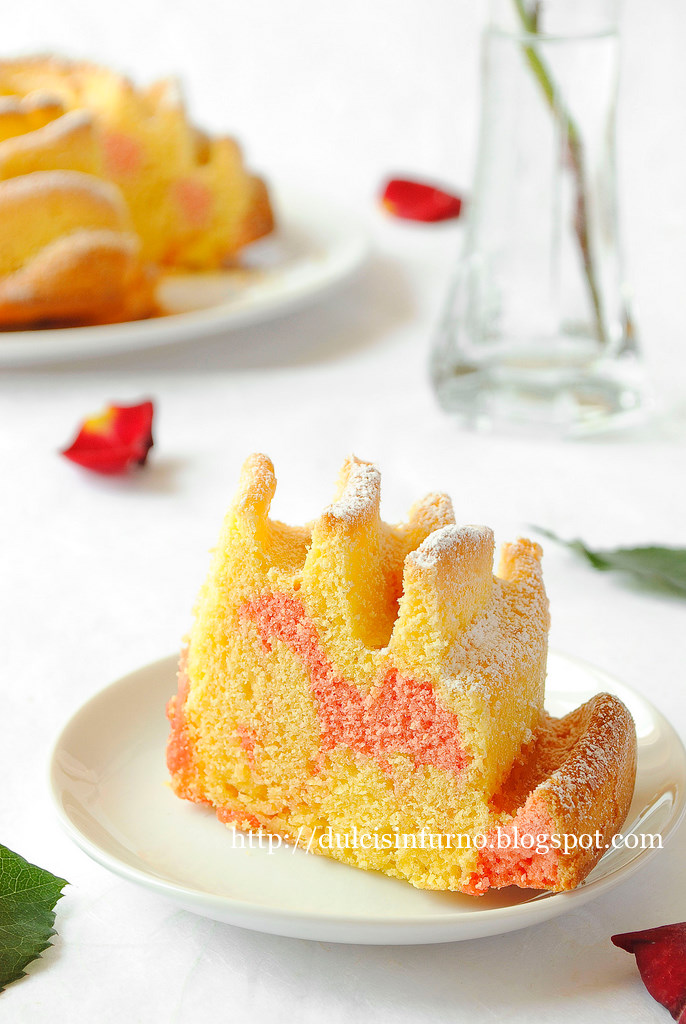 Torta Rosa al Limone e Amarena-Lemon and Sour Cherry Rose Cake