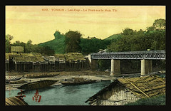 TONKIN - LAO KAY -- Pont sur le Nam Thi - Cầu biên giới trên sông Nậm Thi - 1908