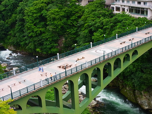 the bridge above the kinu river