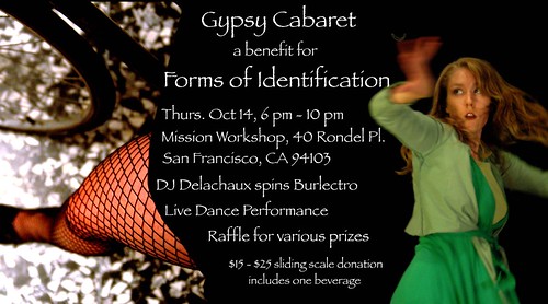 Gypsy Cabaret Party Oct. 14 @ Mission Workshop