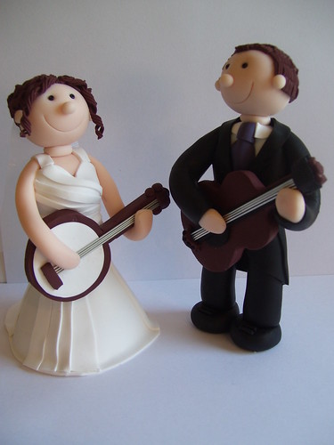 Handcrafted personalised wedding cake toppers form 