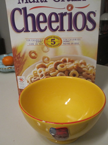Cheerios in my favorite bowl