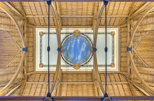 Pere Marquette Gallery of the Saint Louis University Museum of Art, in Saint Louis, Missouri, USA - ceiling