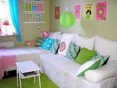 almofadas verdes decorativas