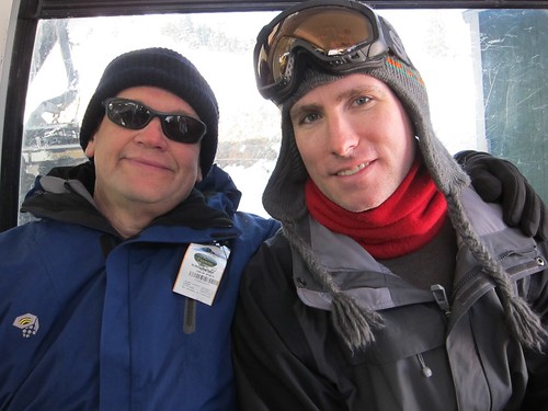 Roger and David on gondola at Canyons