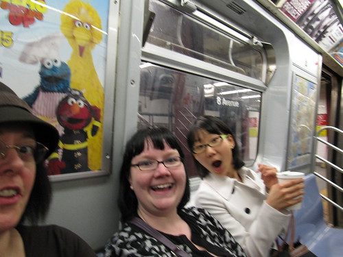 D'Arcy, Soo and I goin' to Brooklyn