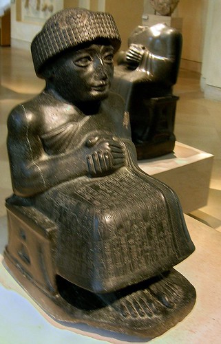 Votive Statue Of Gudea. prince of these Gudea+