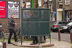 Part of Amsterdam's charm: out in the open - the free public urinals for men by Morpheus © Schaagen
