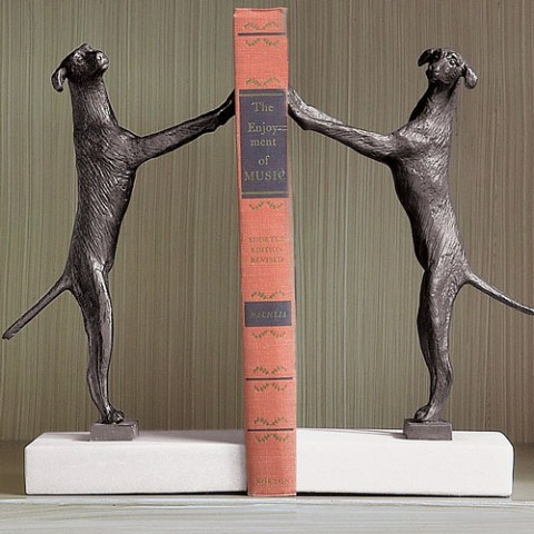 dog-bookends