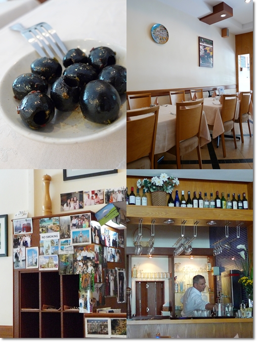 Olives, Interior of Italia Mia, Bar