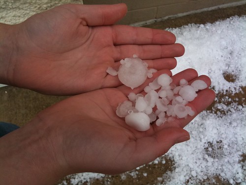 Oklahoma City hail at Tinseltown
