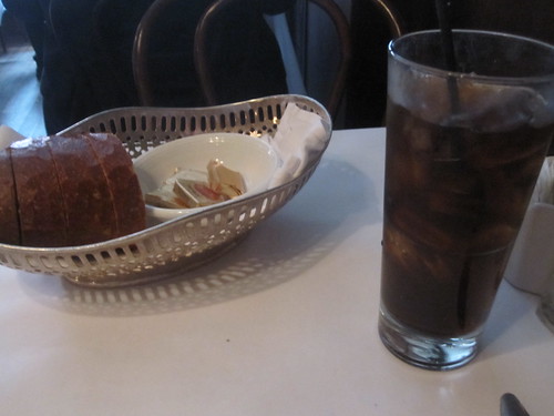bread and cola at John's Grill