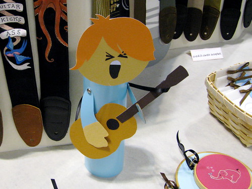 Guitar strap display kid
