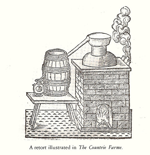A retort illustrated in 'The Countrie Farme'