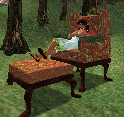 Just My Imagination armchair and footrest gift