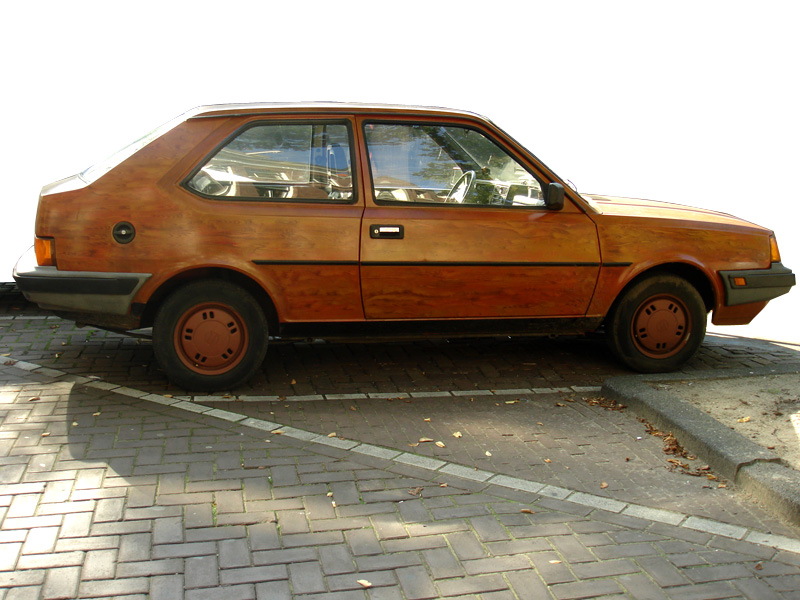 Wood Veneer Car