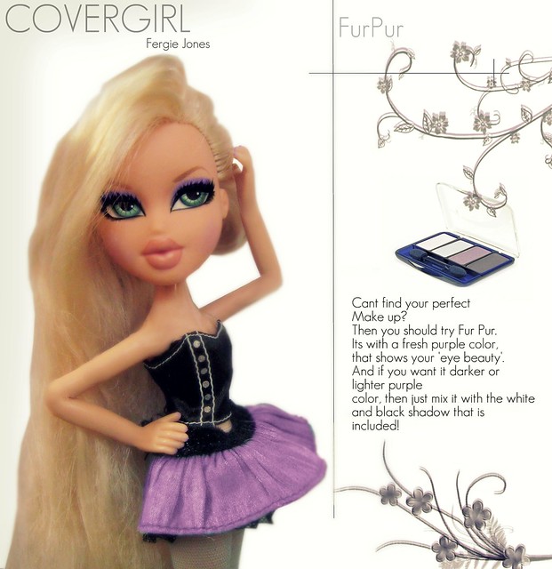 fergie covergirl purple make up by 40libs/libs39