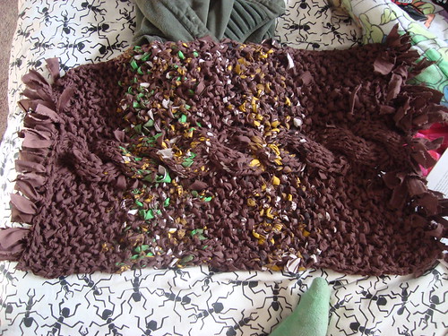 knit bath rug!