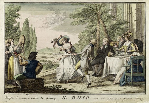 012-La danza- Giuochi Trattenimenti e Feste Annue Che si Costumano in Toscana 1790- Giuseppe Piattoli