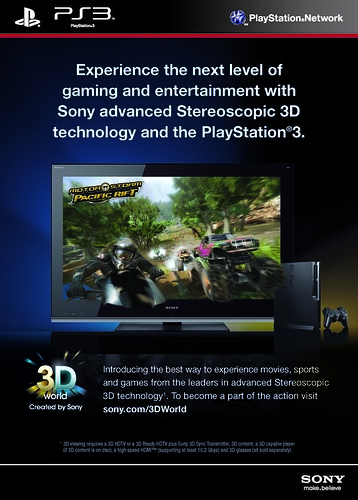 Stereoscopic 3D Gaming on PlayStation 3