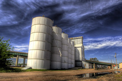 An old feed mill in Ogalalla, Nebraska