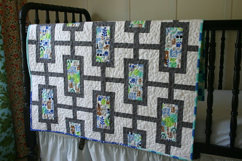 Modern Times Quilt - front hanging