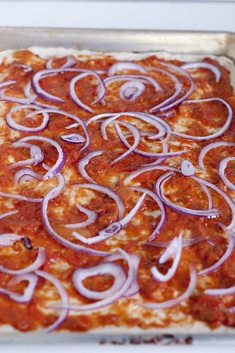 smokey pizza - onions