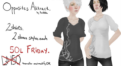 New: Opposites Attract Shirts 50L