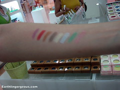 swatches of elianto shimmer stick