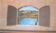 Trompe Lóeil Mural, Open WIndow