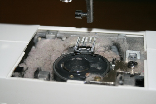cleaning my sewing machine
