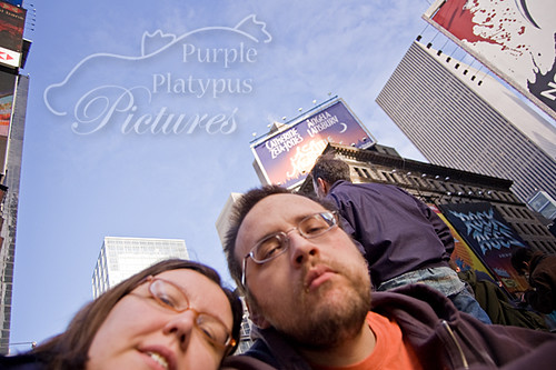 Tim and I times square