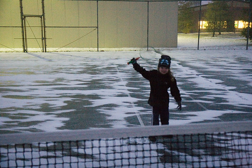 Tennis in the Snow