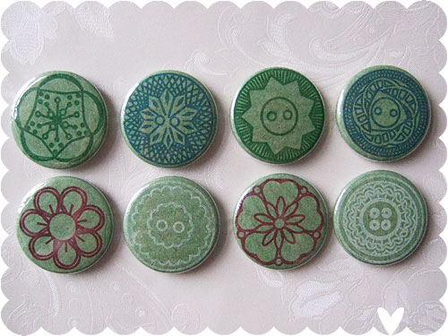 Vintage Button Badges