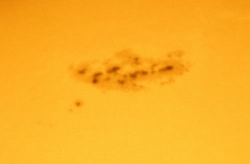 Closeup of Large Sunspot Group Seen Through a Solar Filter