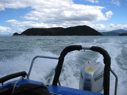 Boat ride into Abel Tasman