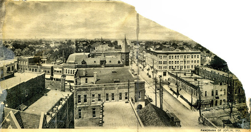 1906 to 1907 view of northwest Joplin featuring Fourth Street