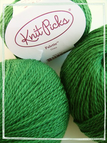 knitpicks palette in 'grass' green
