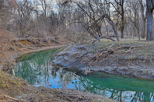 Gravois Creek, at Gravois Creek Conservation Area, in Saint Louis County, Missouri, USA - 3