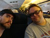 Bill Ritter and Dan Holmes on a plane to Kansas City