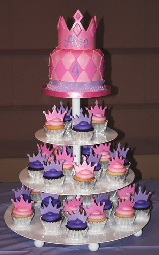 Princess Tiara Cupcake Tower