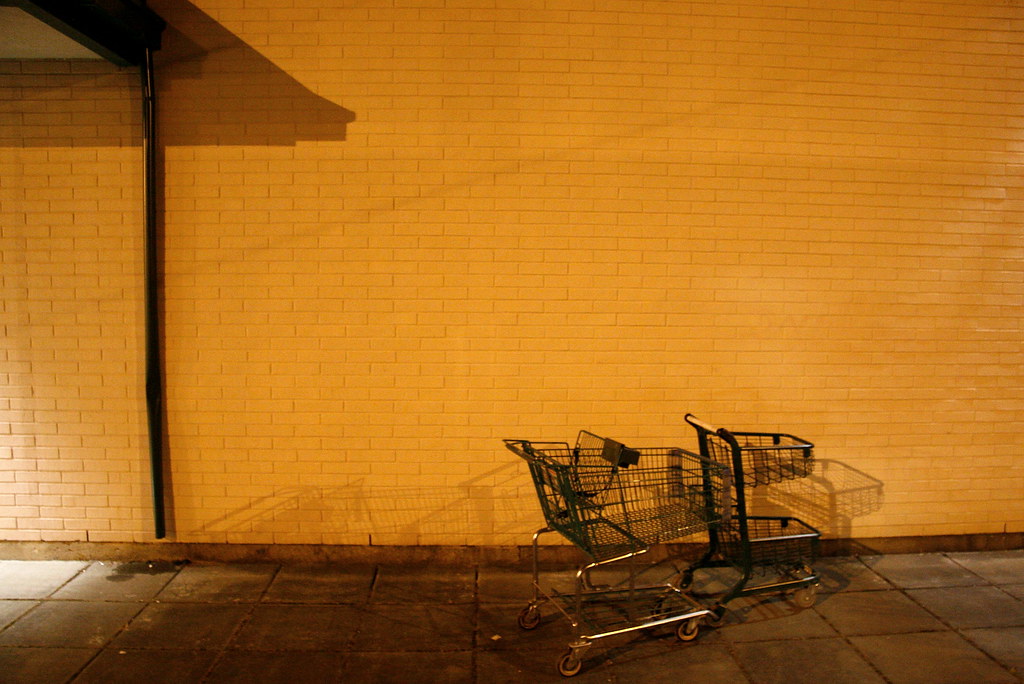 There (shopping carts street scene)